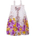 Little Girls White Leopard Purple Floral Chiffon Baby Doll Dress 24M-8 - SophiasStyle.com